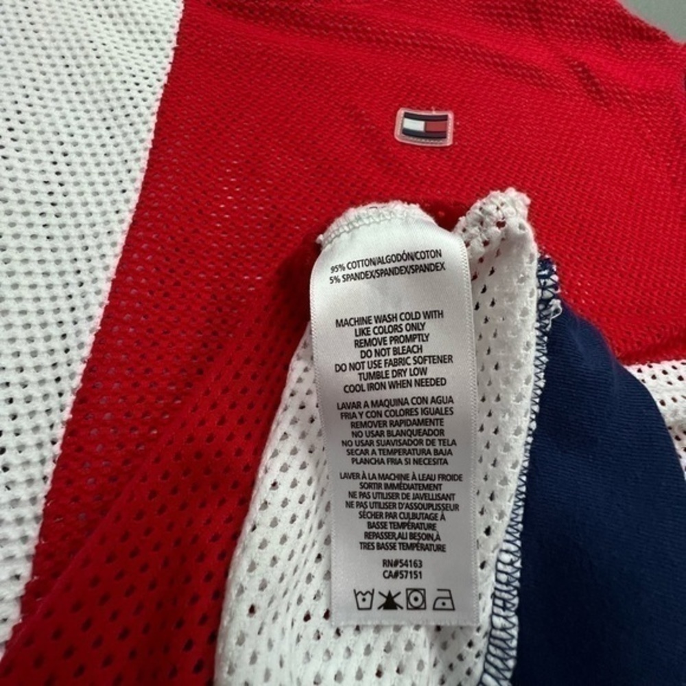 Tommy Hilfiger Sport Color Split Blocked Mesh Long Sleeve Shirt - Picture 8 of 16
